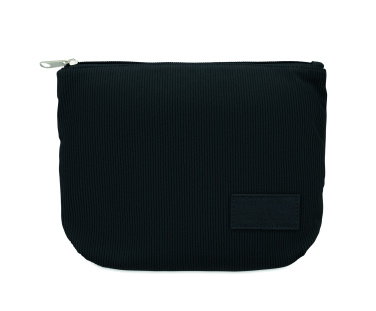 Logotrade werbemittel das Foto: Kosmetiktasche Kord-Polyester