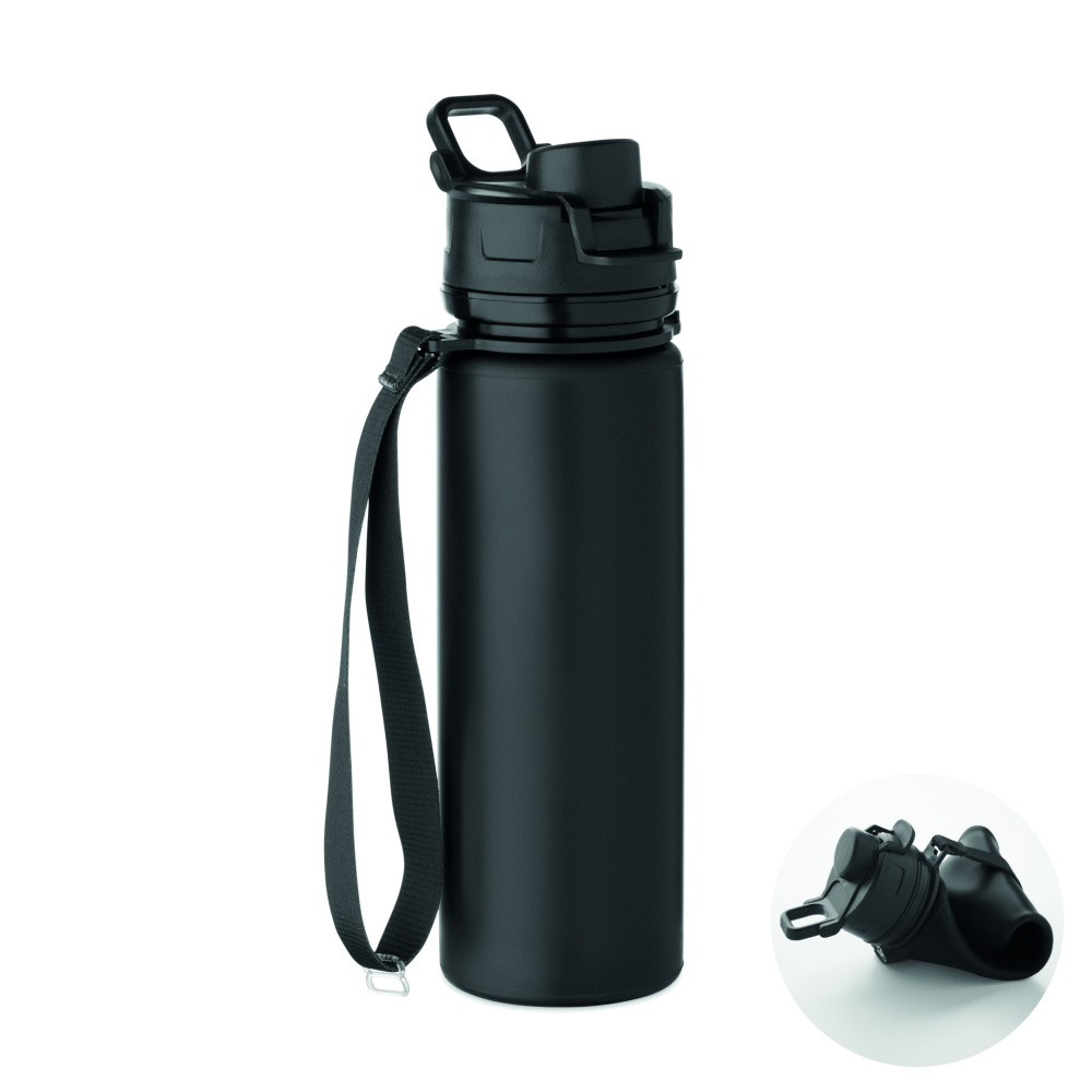 Logotrade Werbegeschenke das Foto: Faltbare Sportflasche Silikon