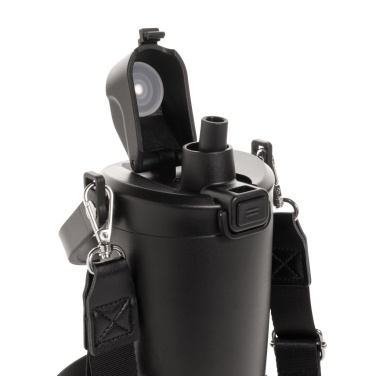 Logotrade Geschäftsgeschenke das Foto: Avira Ayala Crossbody Duosip Becher aus RCS rec. Stahl