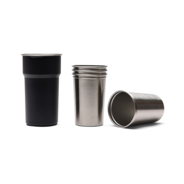 Logotrade Logogeschenke das Foto: VINGA Parks Becher aus RCS Stainles Steel, 4 Stück, 250ml