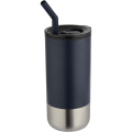 Grayson 480 ml RCS recycelter Isolierbecher mit Trinkhalm, Marine