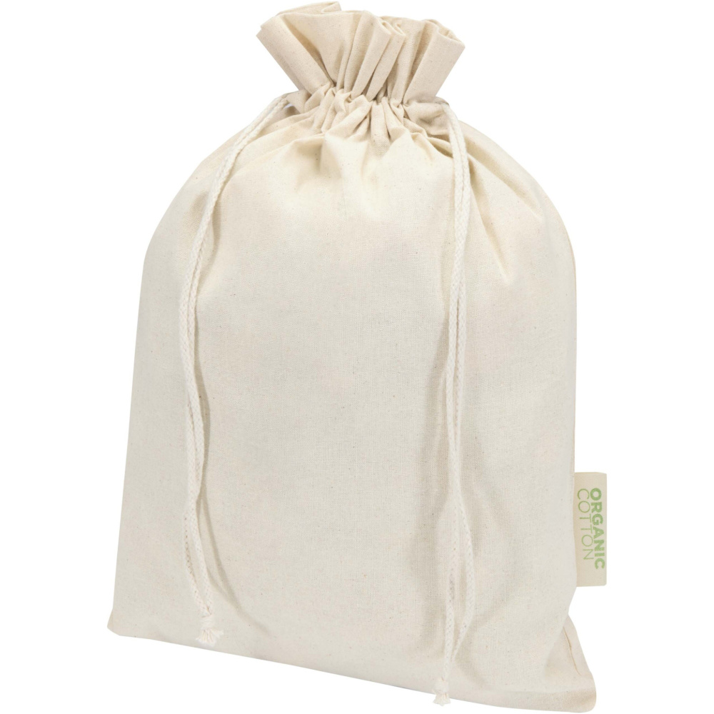 Logotrade Firmengeschenke das Foto: Odisha 140 g/m² OCS Bio-Geschenktasche – 42 × 30 cm