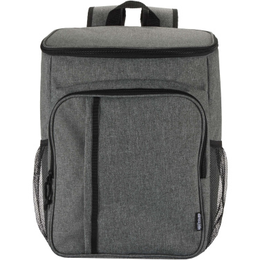 Logotrade Logogeschenke das Foto: Tundra GRS recycelter Picknickkühlrucksack mit Besteckset 20L