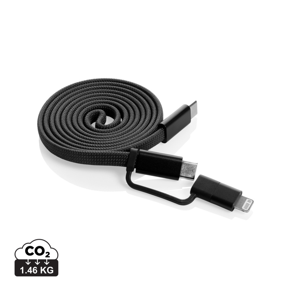 Logotrade Werbegeschenke das Foto: Arc ultradünnes 60W 2-in-1 Magnetkabel