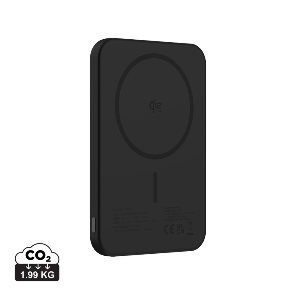 Logotrade Firmengeschenke das Foto: Urban Vitamin Pomona 5000mAh Qi2.2 25W magnetische Powerbank