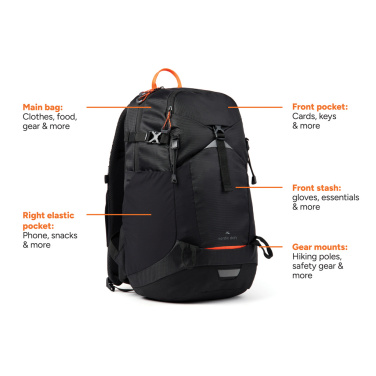 Logotrade Logogeschenke das Foto: Nordic Drift Trail RCS Rucksack 24L