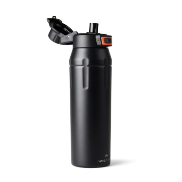 Nordic Drift Trail isolierte verschließbare RCS Sportflasche, Detailansicht, Schwarz (2)