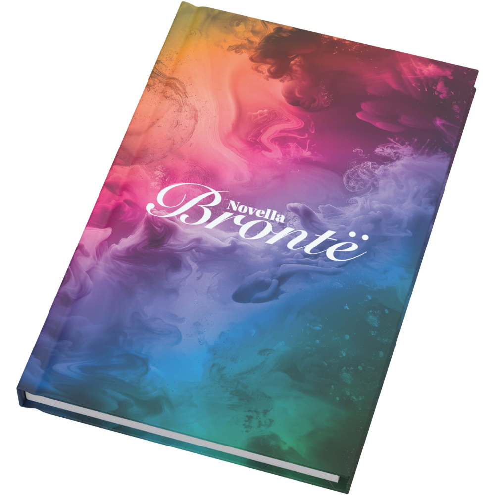 Logotrade Werbeartikel das Foto: Novella Brontë A5 Hardcover Notizbuch mit mattem Finish – 100 Blatt