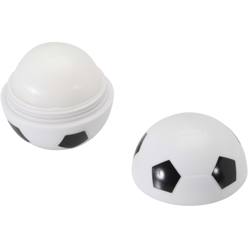 Logotrade Werbegeschenke das Foto: Zuri Fußball Lippenpflege Vanille mit LSF 15