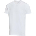 Balfour Kurzärmeliges T-Shirt V-Ausschnitt, Weiß