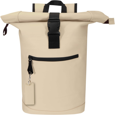 Logotrade Firmengeschenke das Foto: Resi Plus GRS recycelter rechteckiger Charm Schlüsselanhänger