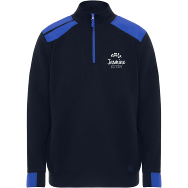 Logotrade Werbeartikel das Foto: Maverick Pullover für Herren mit halbem Reißverschluss, 280 g/m2