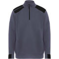 Maverick Pullover für Herren mit halbem Reißverschluss, 280 g/m2, Blei / Schwarz