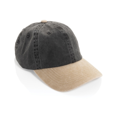 Logotrade Werbegeschenke das Foto: BEAU AWARE™ Two-Tone 6-Panel-Cap aus washed Cotton-Twill