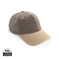 BEAU AWARE™ Two-Tone 6-Panel-Cap aus washed Cotton-Twill, braun