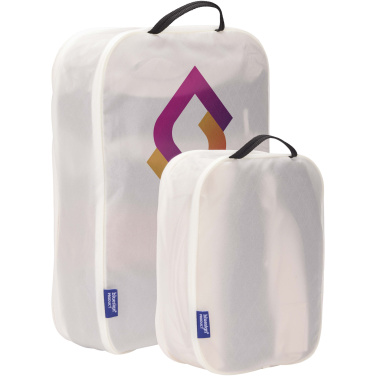 Logotrade Firmengeschenke das Foto: Thule 2 teiliges Packwürfelset aus recyceltem Material