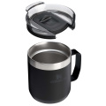 Stanley Everyday 350 ml Campingbecher aus Edelstahl, Schwarz