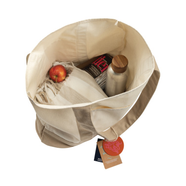 Logotrade Logogeschenke das Foto: SHOP LOCAL AWARE™ Tasche aus recycelter Baumwolle, 350g/m²