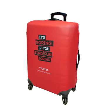Logotrade Werbeartikel das Foto: Elastische Kofferhülle mit Sublimationsdruck, Größe S, mit Logo