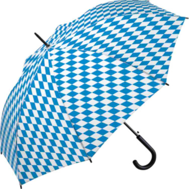 Logotrade Werbegeschenke das Foto: FARE AC-Stockschirm mit Rundhakengriff 100 cm mit Logo