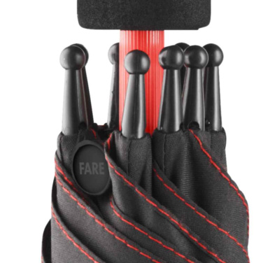 Logotrade Werbeartikel das Foto: FARE® AC-Stockschirm Colorline mit farbigen Schienen und Schaft mit Logo