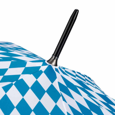 Logotrade Geschäftsgeschenke das Foto: FARE AC-Stockschirm mit Rundhakengriff 100 cm mit Logo
