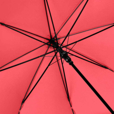 Logotrade Firmengeschenke das Foto: FARE ÖkoBrella AC-Stockschirm mit rPET-Bezug und Holzgriff mit Logo