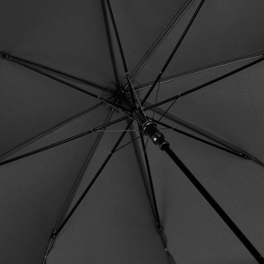 Logotrade Werbeartikel das Foto: FARE ÖkoBrella AC-Stockschirm mit rPET-Bezug und Holzgriff mit Logo