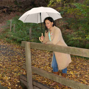 Logotrade Werbegeschenke das Foto: FARE ÖkoBrella preiswerter AC-Stockschirm mit rPET-Bezug mit Logo