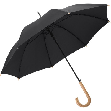 Logotrade Firmengeschenke das Foto: FARE ÖkoBrella preiswerter AC-Stockschirm mit rPET-Bezug mit Logo