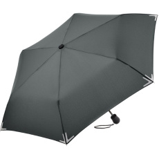 FARE Safebrella® Taschenschirm mit LED-Licht und Reflektoren mit Logo