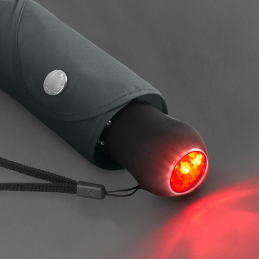 Logotrade Firmengeschenke das Foto: FARE Safebrella® Taschenschirm mit LED-Licht und Reflektoren mit Logo