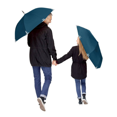 Logotrade Firmengeschenke das Foto: FARE Safebrella® Taschenschirm mit LED-Licht und Reflektoren mit Logo