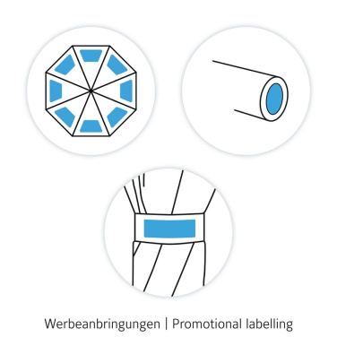 Logotrade Werbeartikel das Foto: FARE® Doorman 3XL Riesenschirm für bis zu 7 Personen mit Logo