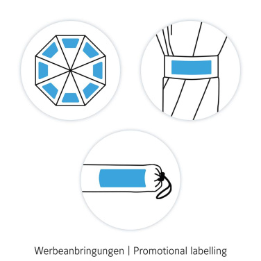 Logotrade Firmengeschenke das Foto: FARE® Travelmate Camper Strandschirm mit Logo