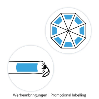 Logotrade Firmengeschenke das Foto: FARE® Sonnenschirm Parasol M, Ø 180 cm mit Logo