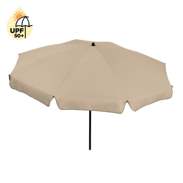 Logotrade Werbegeschenke das Foto: FARE® Sonnenschirm Parasol M mit Volant, Ø 180 cm mit Logo