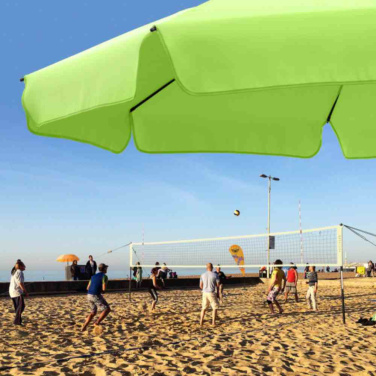Logotrade Werbeartikel das Foto: FARE® Sonnenschirm Parasol M mit Volant, Ø 180 cm mit Logo