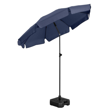 Logotrade Firmengeschenke das Foto: FARE® Sonnenschirm Parasol M mit Volant, Ø 180 cm mit Logo