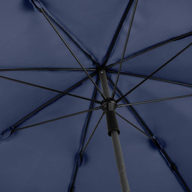 Logotrade Geschäftsgeschenke das Foto: FARE® Sonnenschirm Parasol M mit Volant, Ø 180 cm mit Logo