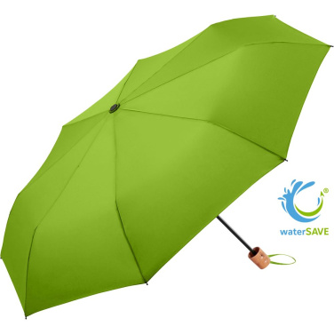 Logotrade Werbeartikel das Foto: FARE® ÖkoBrella Shopping Taschenschirm mit Einkaufstaschen-Hülle mit Logo
