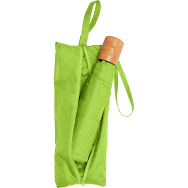 Logotrade Geschäftsgeschenke das Foto: FARE® ÖkoBrella Shopping Taschenschirm mit Einkaufstaschen-Hülle mit Logo