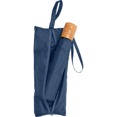 Logotrade Geschäftsgeschenke das Foto: FARE® ÖkoBrella Shopping Taschenschirm mit Einkaufstaschen-Hülle mit Logo