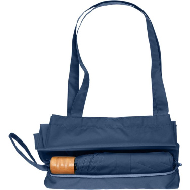 Logotrade Geschäftsgeschenke das Foto: FARE® ÖkoBrella Shopping Taschenschirm mit Einkaufstaschen-Hülle mit Logo