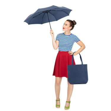 Logotrade werbemittel das Foto: FARE® ÖkoBrella Shopping Taschenschirm mit Einkaufstaschen-Hülle mit Logo