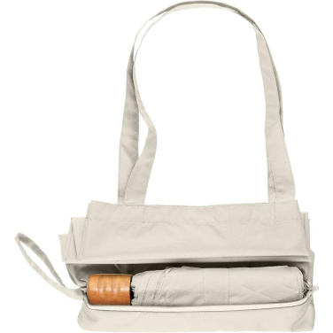 Logotrade Geschäftsgeschenke das Foto: FARE® ÖkoBrella Shopping Taschenschirm mit Einkaufstaschen-Hülle mit Logo