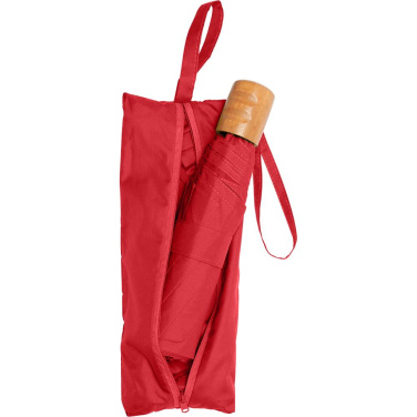Logotrade Firmengeschenke das Foto: FARE® ÖkoBrella Shopping Taschenschirm mit Einkaufstaschen-Hülle mit Logo