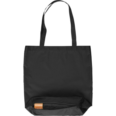Logotrade Werbegeschenke das Foto: FARE® ÖkoBrella Shopping Taschenschirm mit Einkaufstaschen-Hülle mit Logo