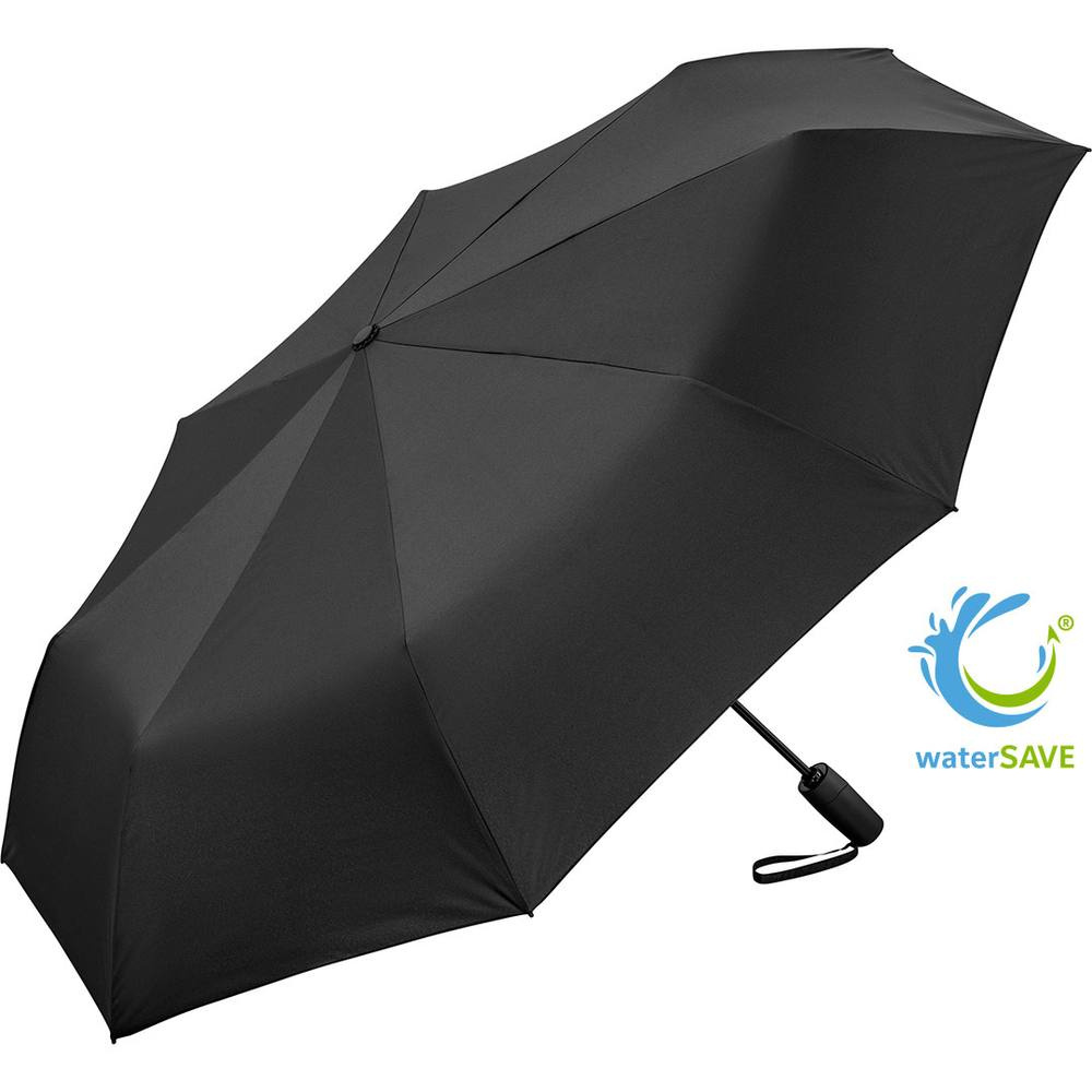 Logotrade Werbegeschenke das Foto: FARE® BlackShield Case Edition Golf-Taschenschirm im EVA-Case mit Logo