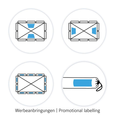 Logotrade Werbeartikel das Foto: FARE® Sonnenschirm Parasol R, 200 × 122 cm mit Logo